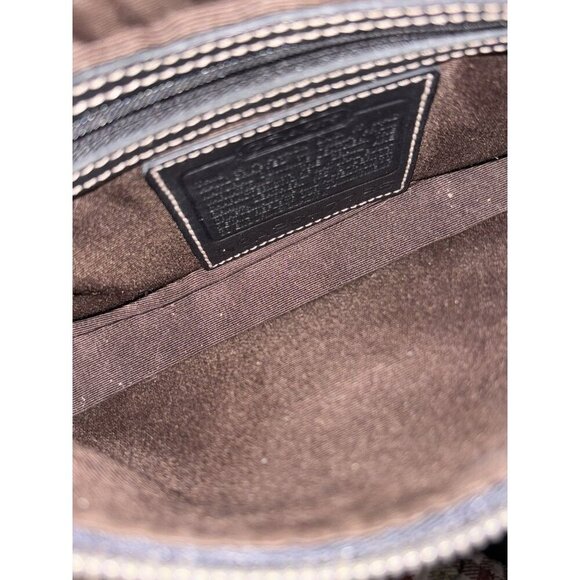 Coach Vtg Hamptons Y2K Black Leather Mini Demi Bag 7785, Shoulder Bag / Convert - Picture 9 of 10